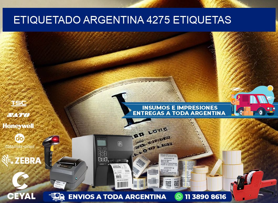 etiquetado argentina 4275 etiquetas
