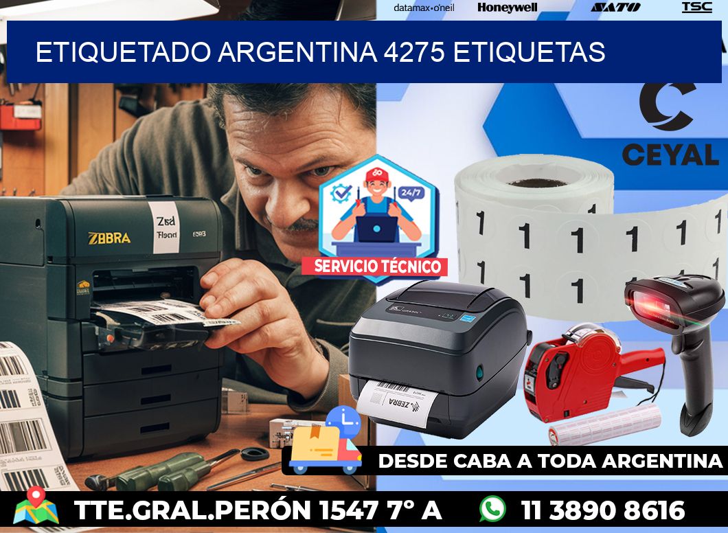 etiquetado argentina 4275 etiquetas