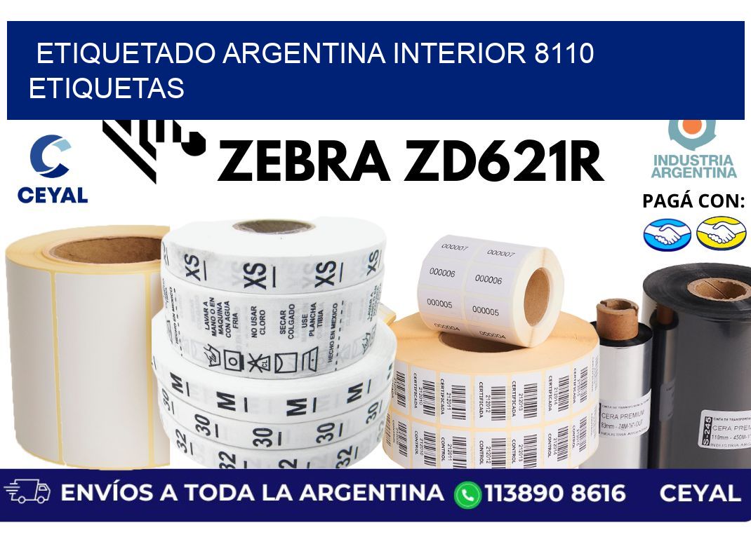 etiquetado argentina interior 8110 etiquetas