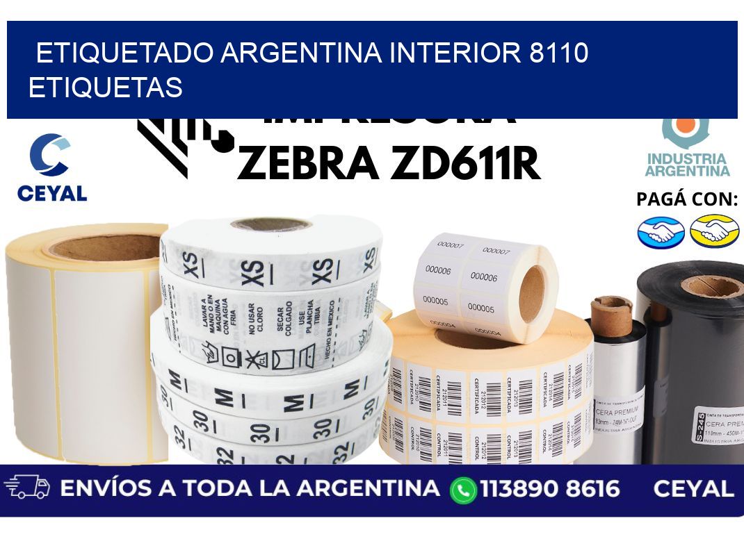 etiquetado argentina interior 8110 etiquetas