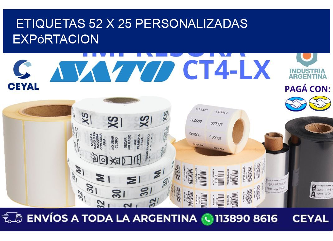 etiquetas 52 x 25 personalizadas expórtacion