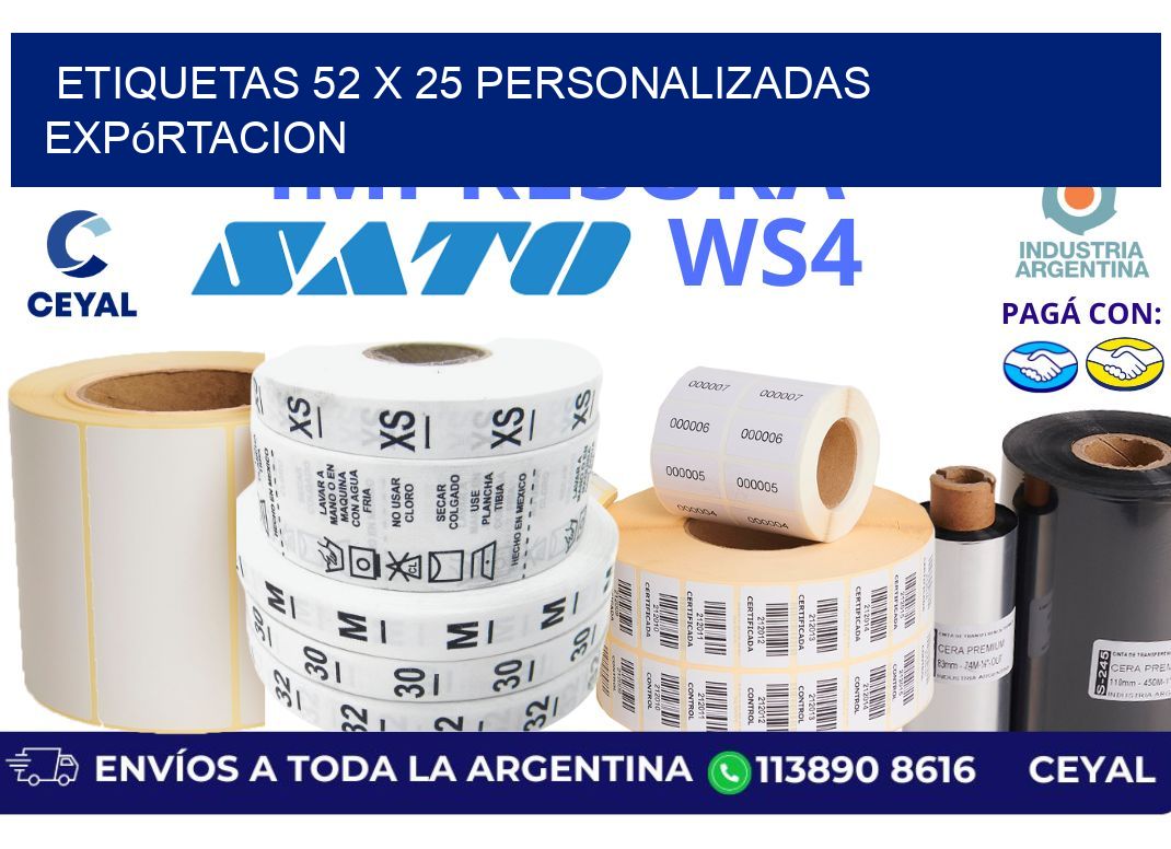 etiquetas 52 x 25 personalizadas expórtacion