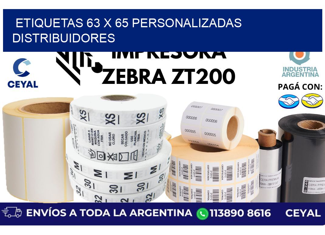etiquetas 63 x 65 personalizadas distribuidores