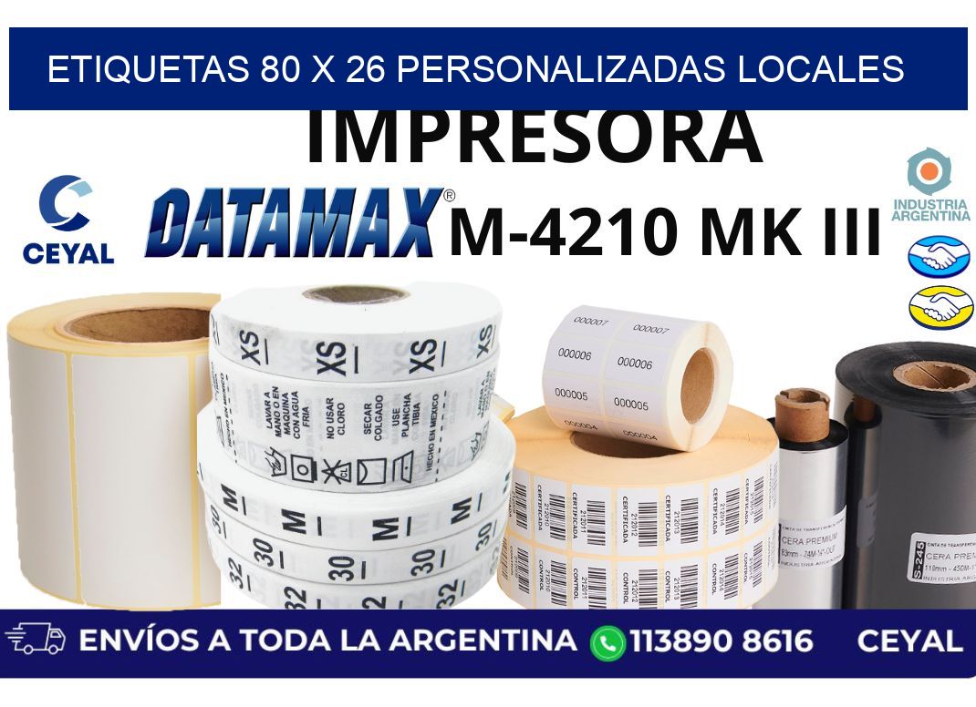 etiquetas 80 x 26 personalizadas locales