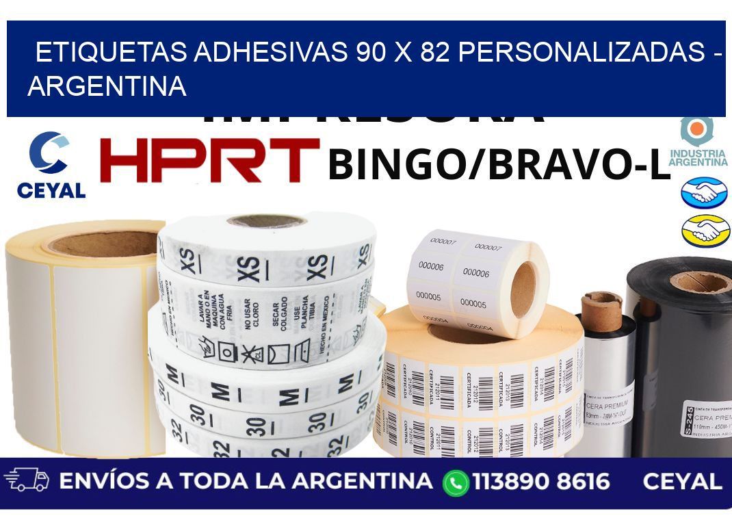 etiquetas adhesivas 90 x 82 personalizadas - Argentina