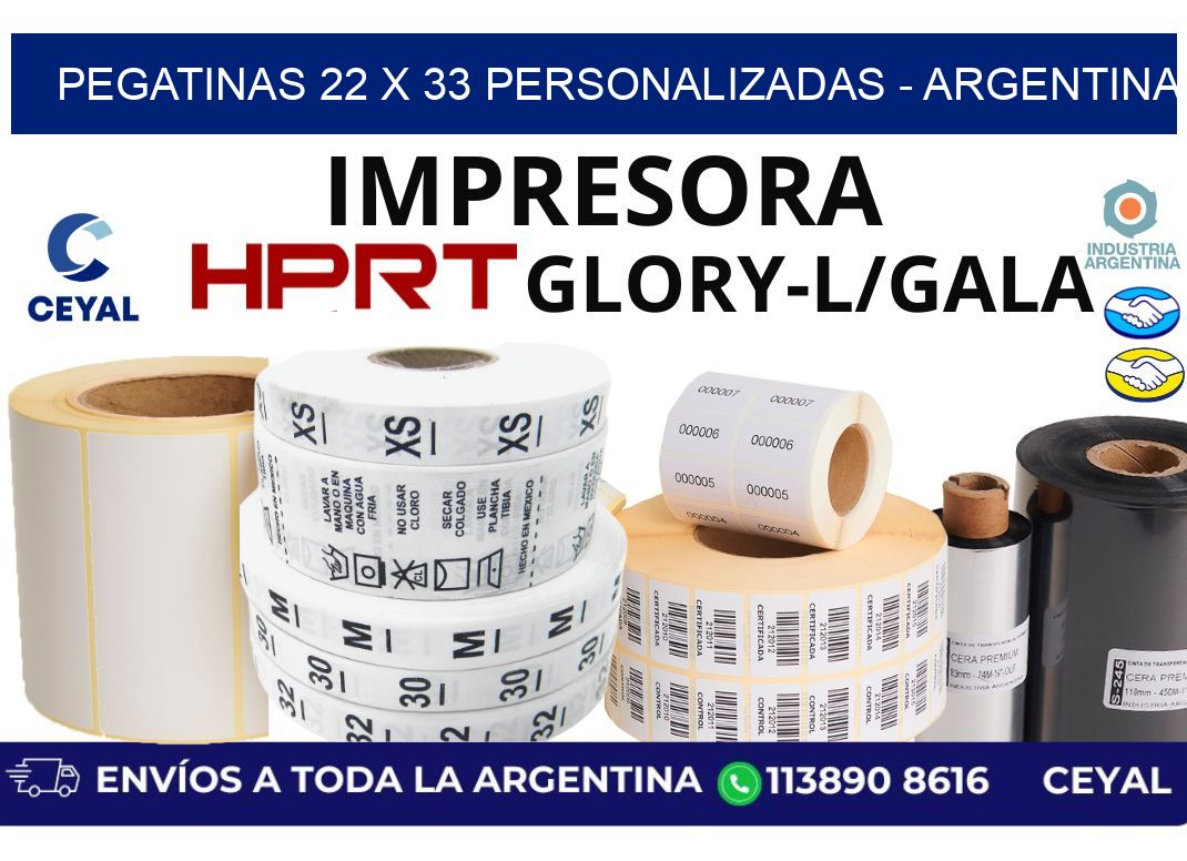 pegatinas 22 x 33 personalizadas - Argentina