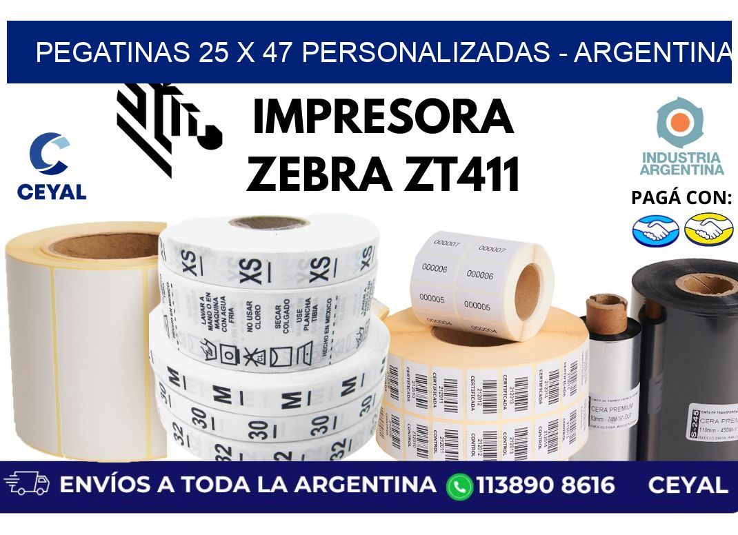 pegatinas 25 x 47 personalizadas - Argentina