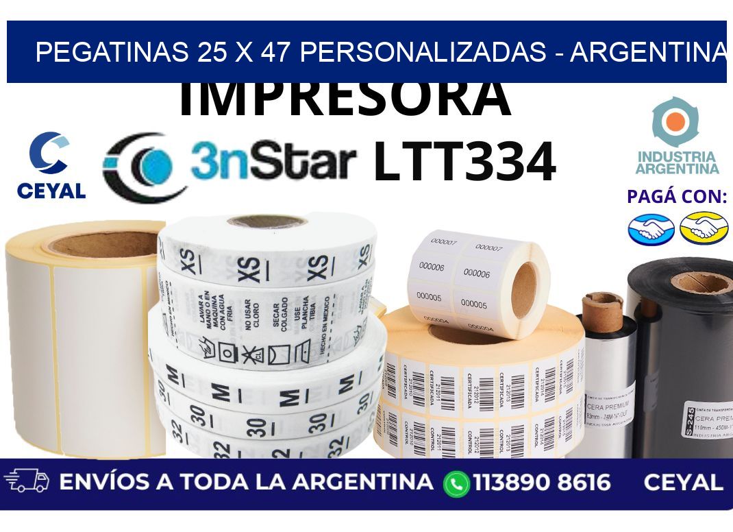 pegatinas 25 x 47 personalizadas – Argentina