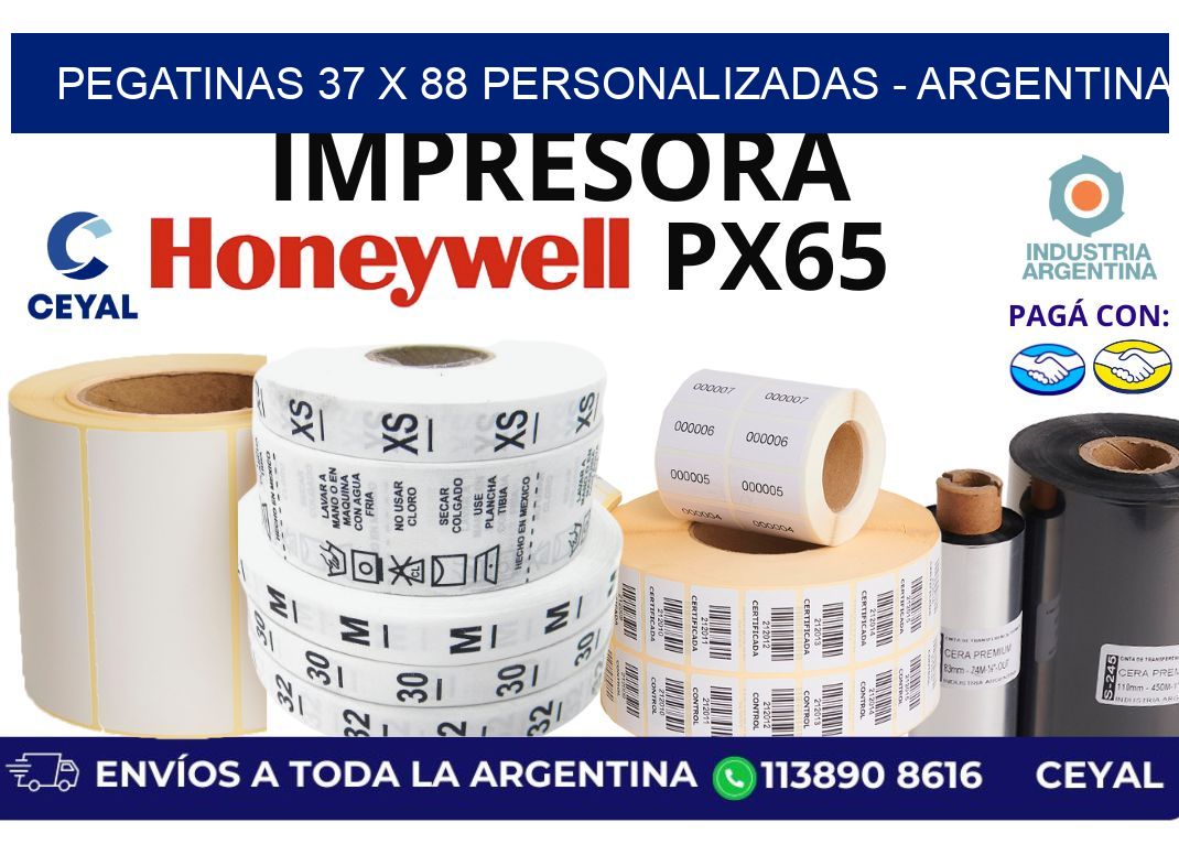 pegatinas 37 x 88 personalizadas - Argentina