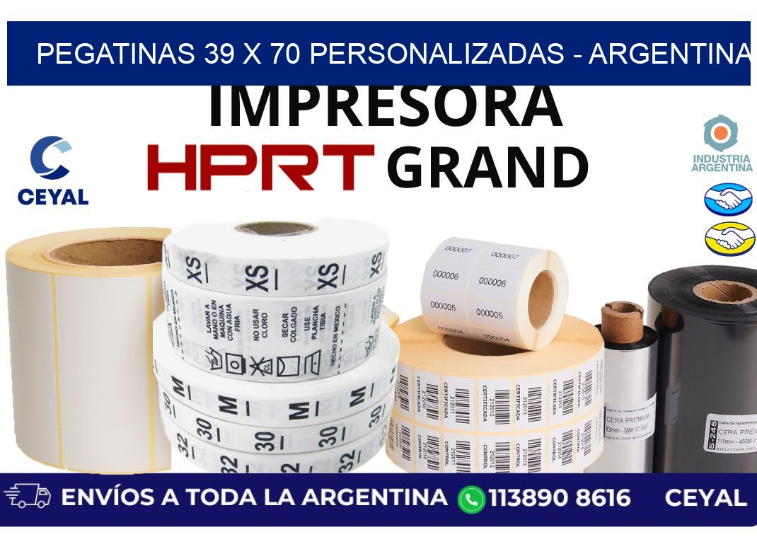 pegatinas 39 x 70 personalizadas - Argentina