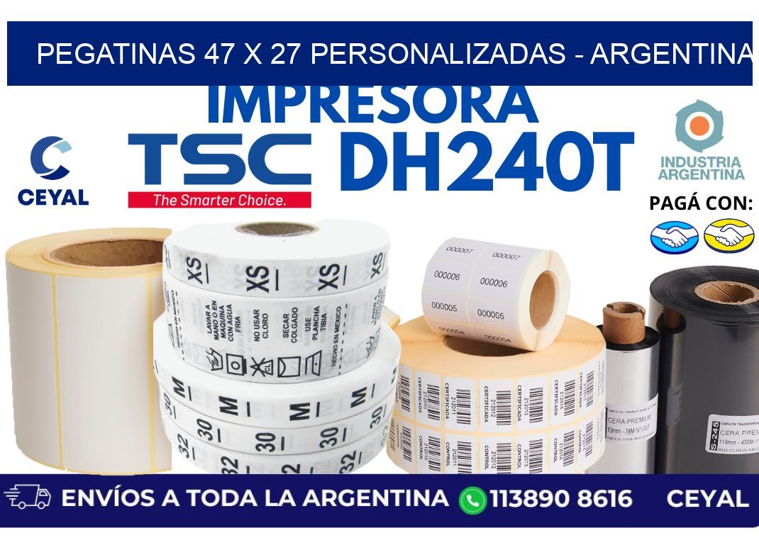 pegatinas 47 x 27 personalizadas - Argentina