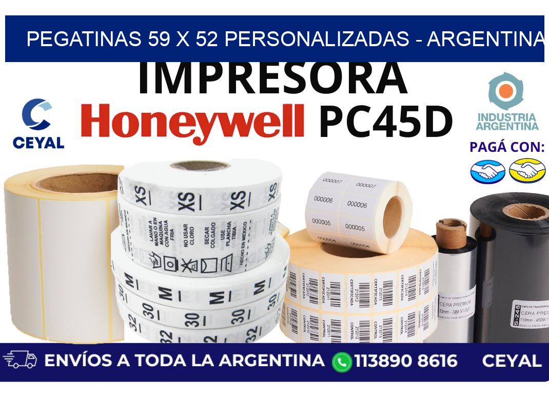 pegatinas 59 x 52 personalizadas – Argentina