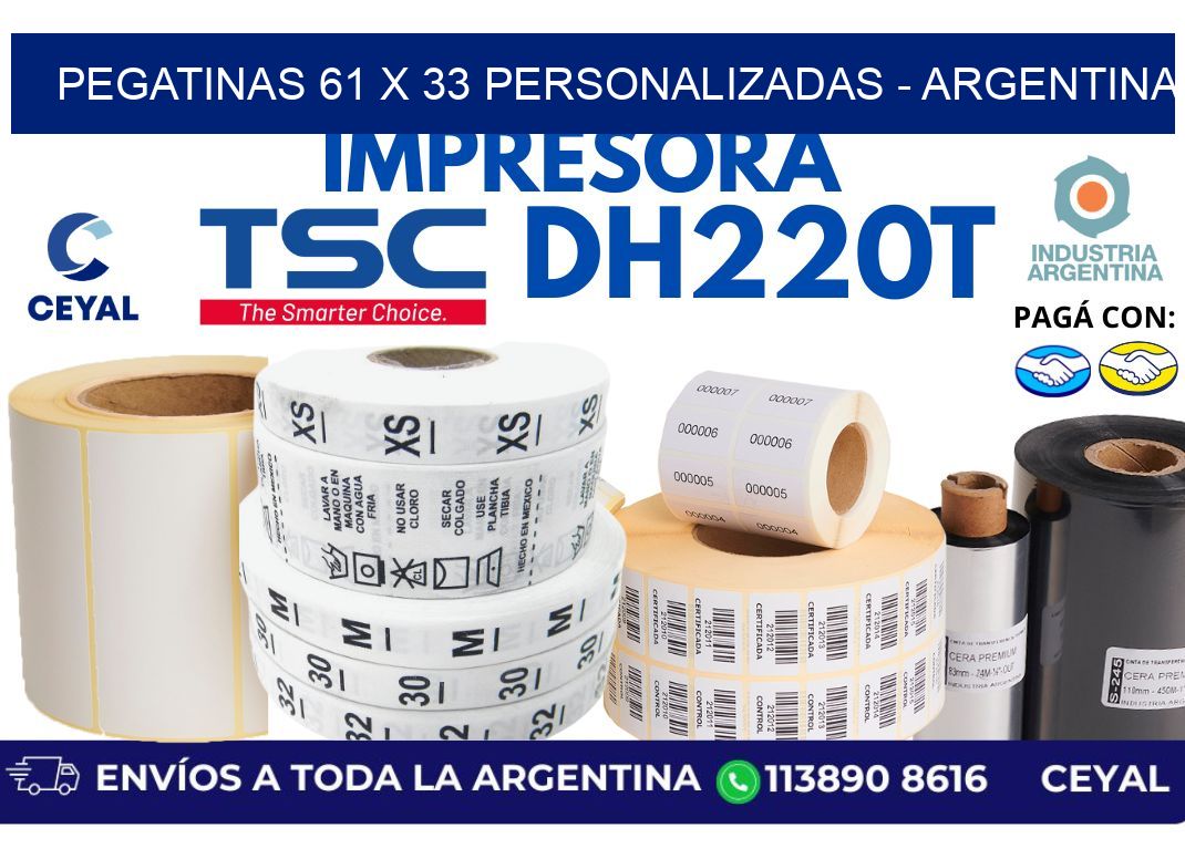 pegatinas 61 x 33 personalizadas - Argentina