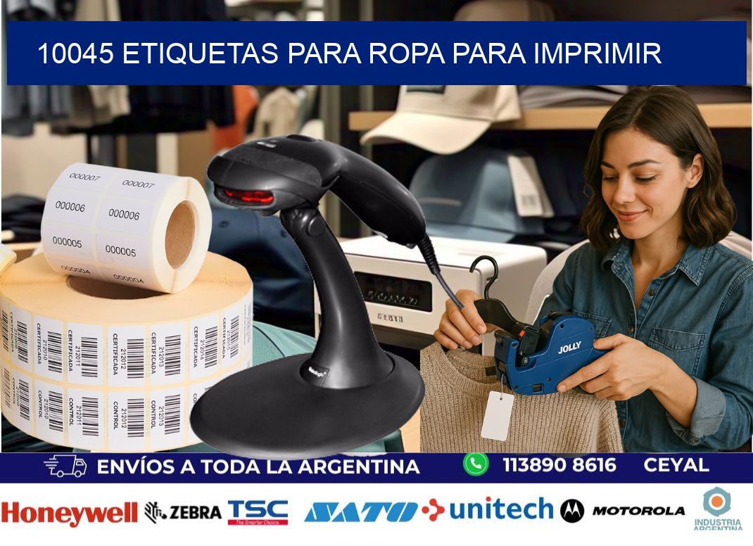 10045 Etiquetas para ropa para imprimir
