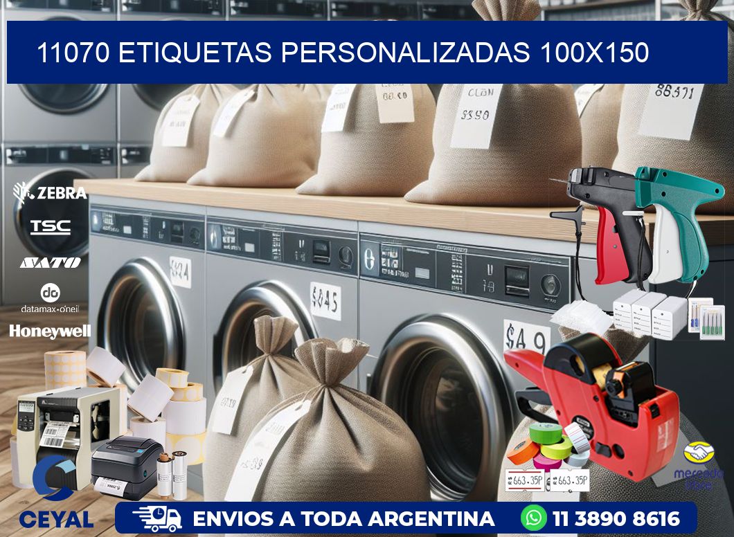 11070 Etiquetas personalizadas 100x150