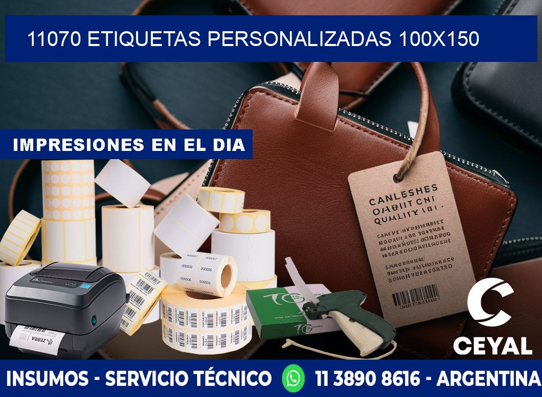 11070 Etiquetas personalizadas 100x150