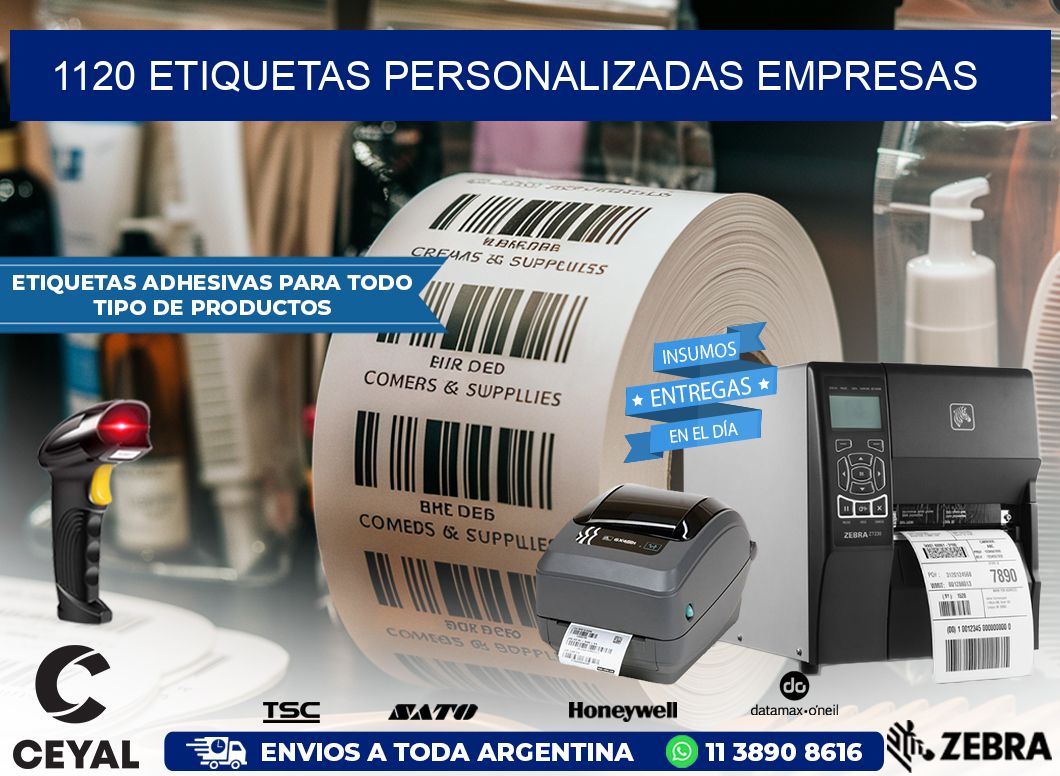 1120 Etiquetas personalizadas empresas