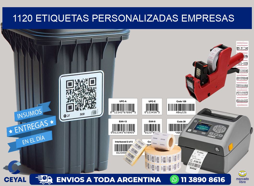 1120 Etiquetas personalizadas empresas