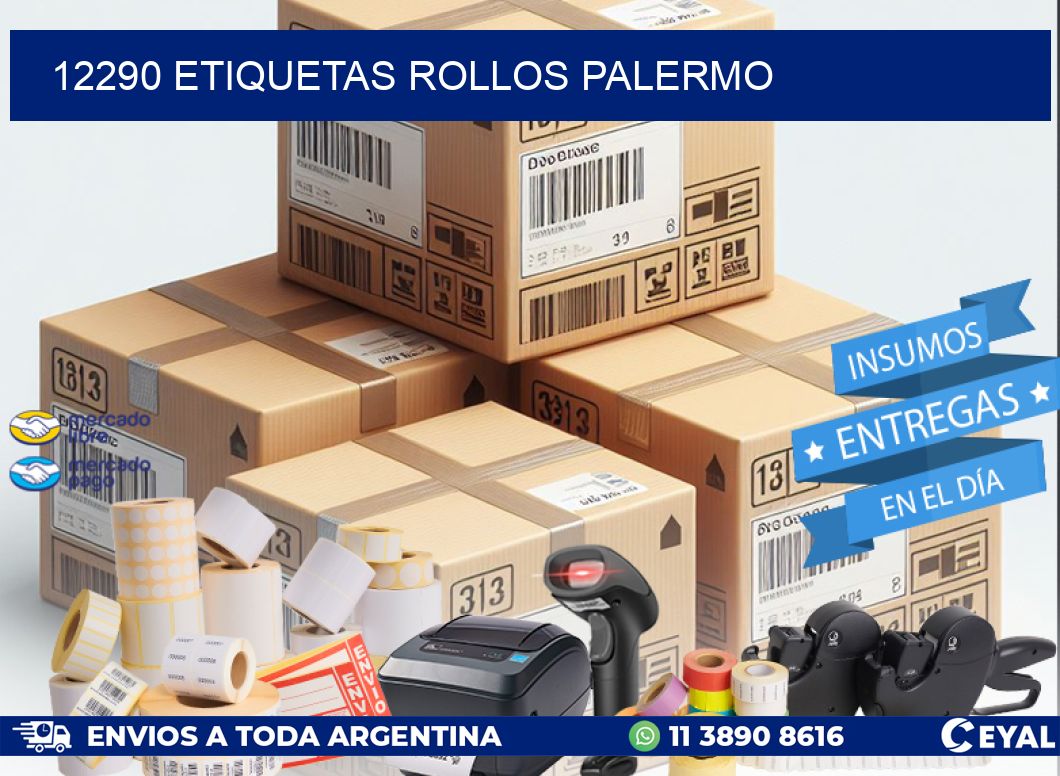 12290 etiquetas rollos PALERMO