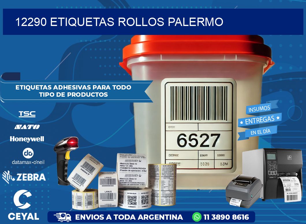 12290 etiquetas rollos PALERMO
