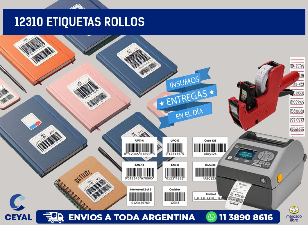 12310 Etiquetas rollos