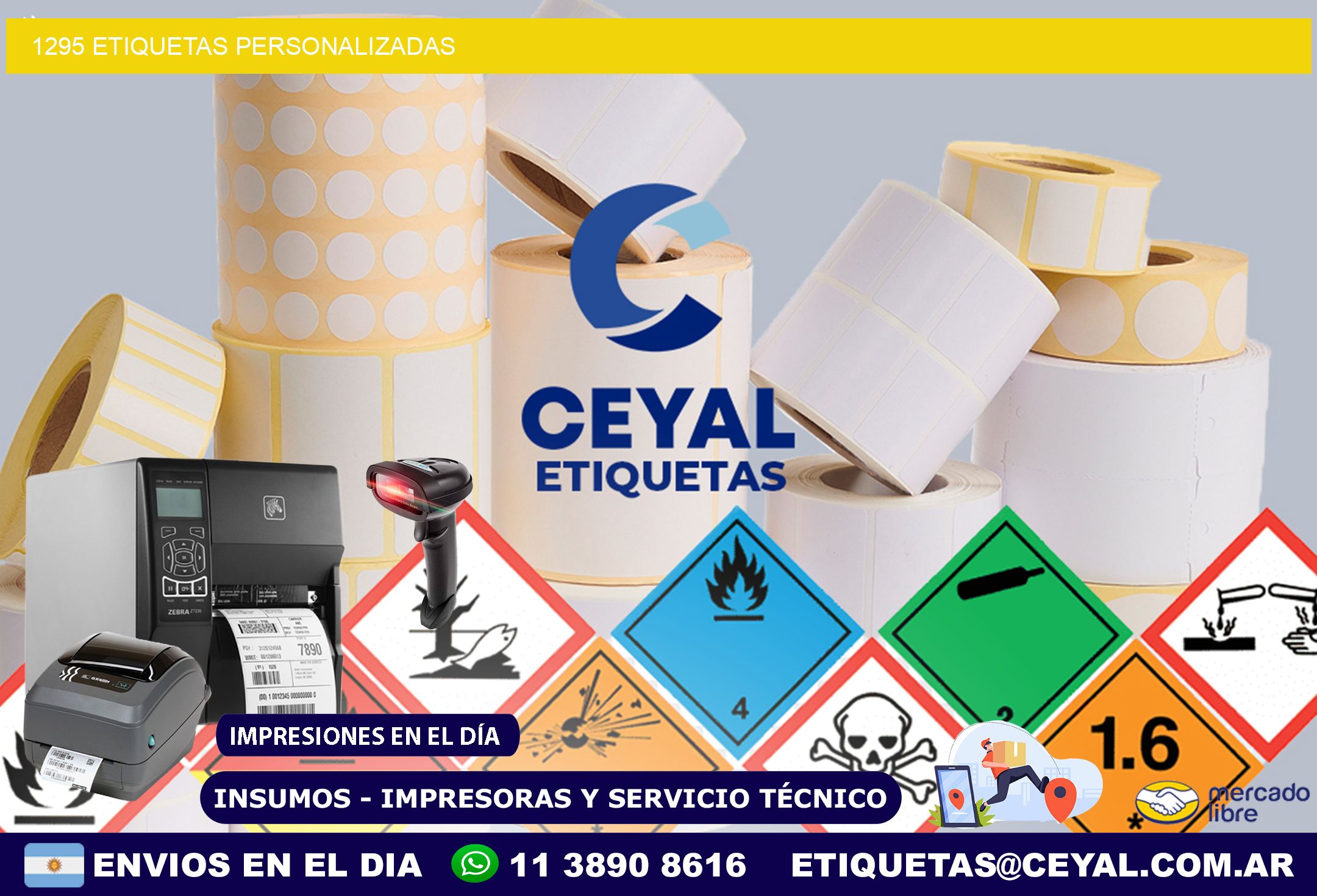 1295 Etiquetas personalizadas