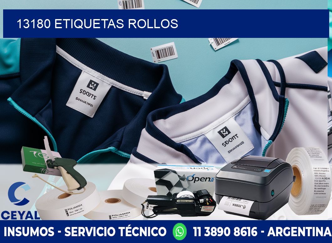 13180 etiquetas rollos