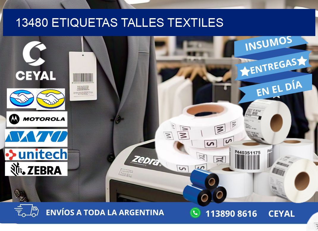 13480 ETIQUETAS TALLES TEXTILES