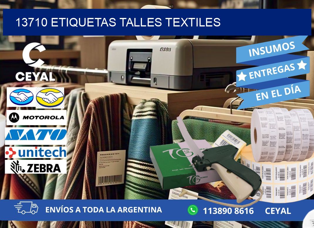 13710 ETIQUETAS TALLES TEXTILES