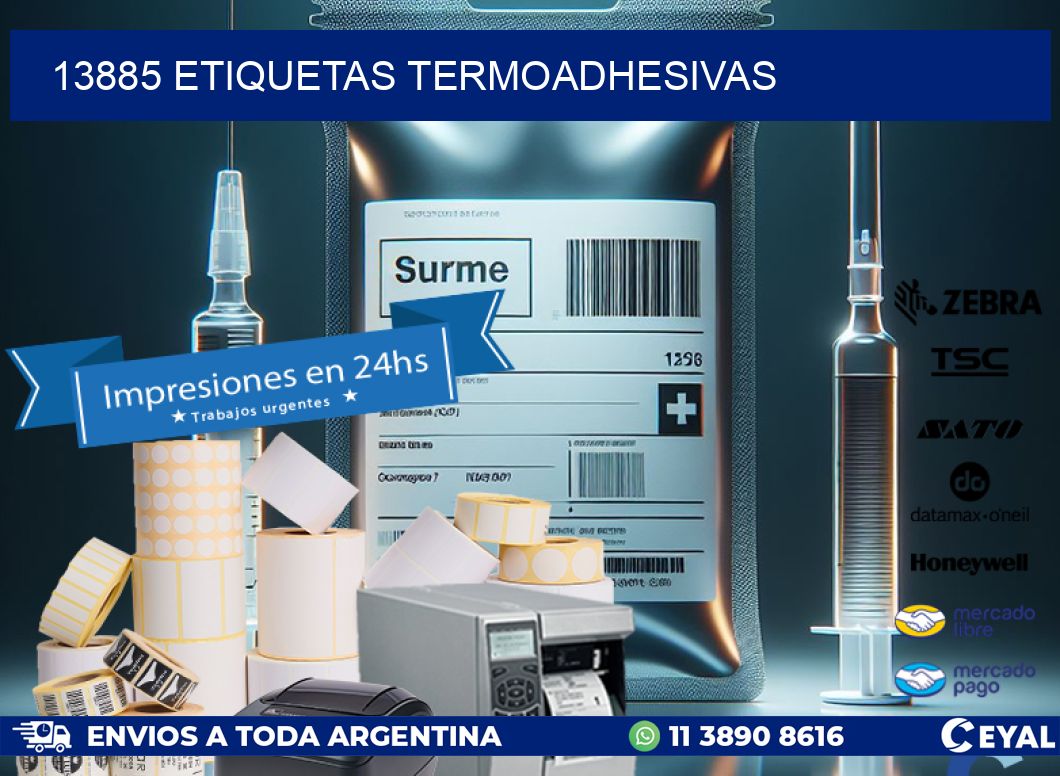 13885 etiquetas termoadhesivas