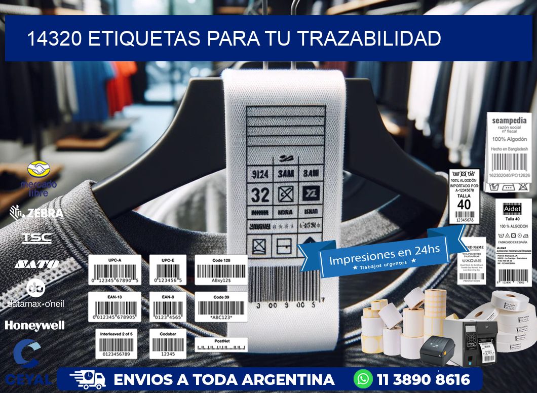 14320 etiquetas para tu trazabilidad