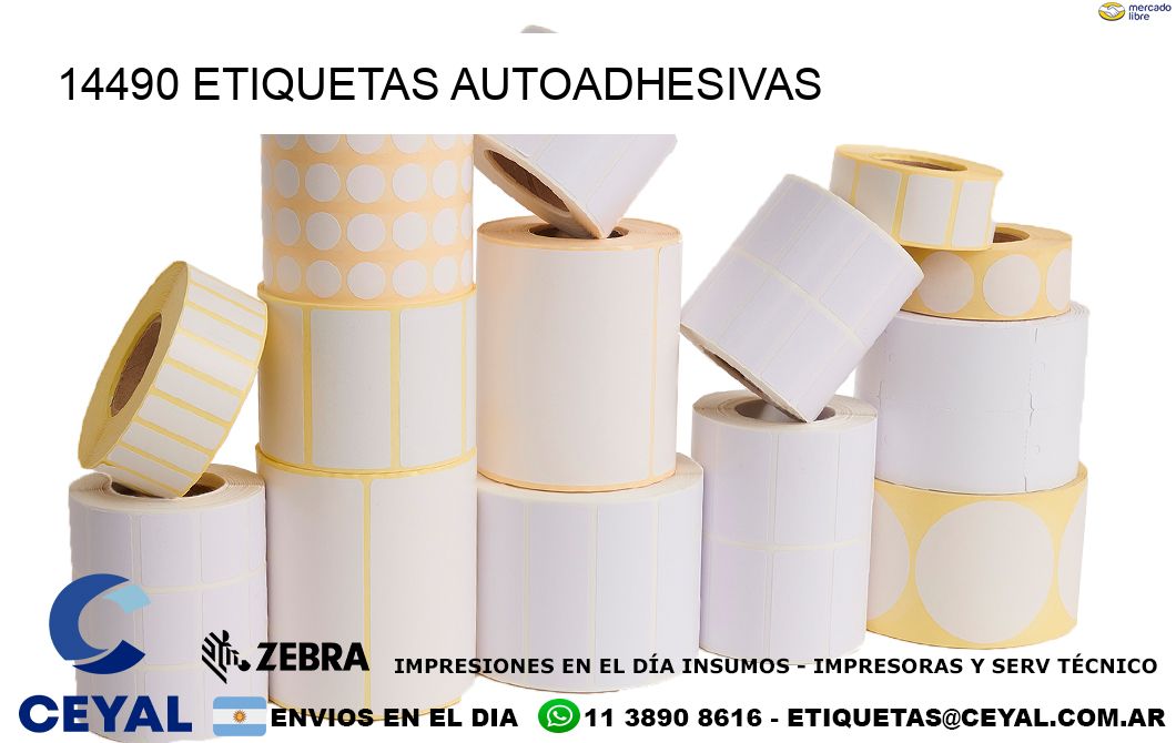 14490 etiquetas autoadhesivas