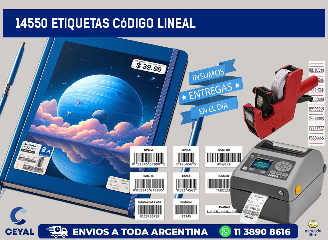 14550 Etiquetas código lineal