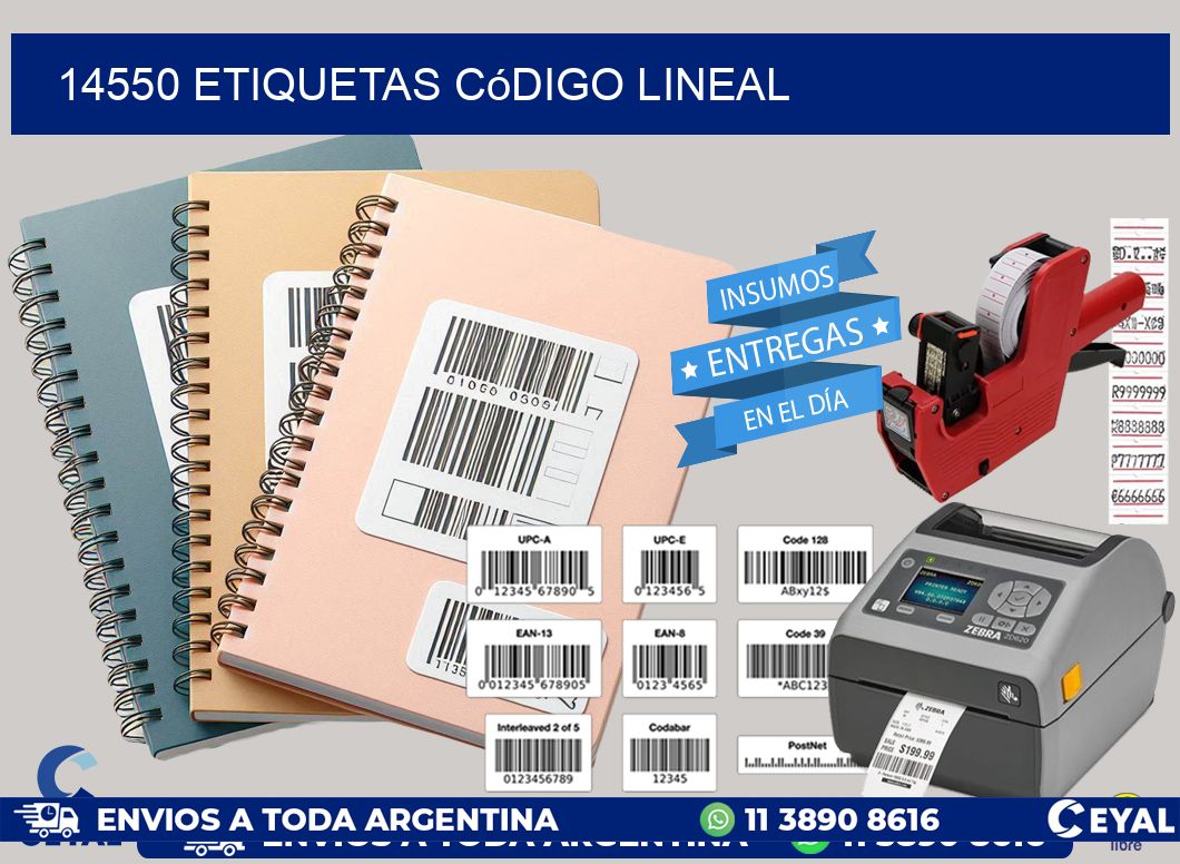 14550 Etiquetas código lineal