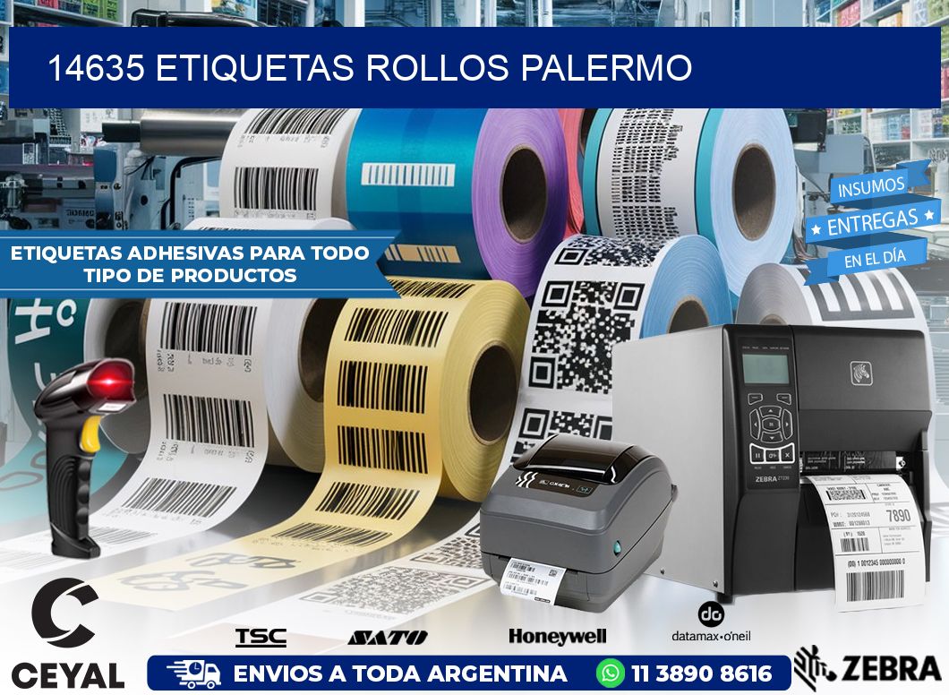 14635 etiquetas rollos PALERMO