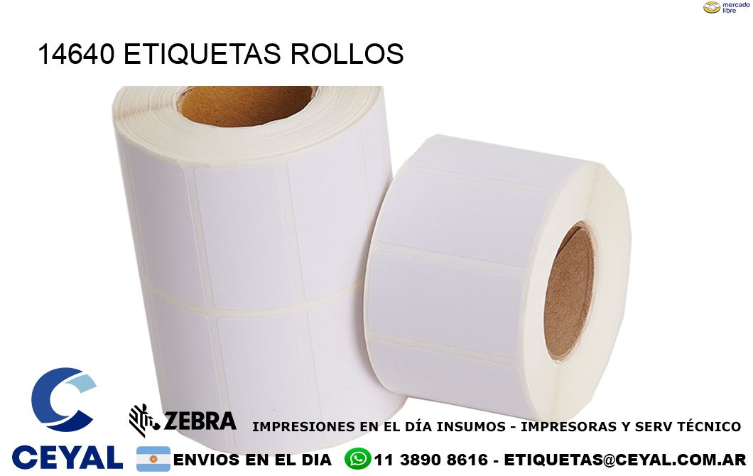 14640 etiquetas rollos