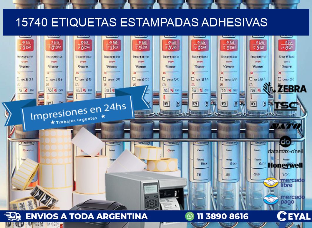 15740 etiquetas estampadas adhesivas
