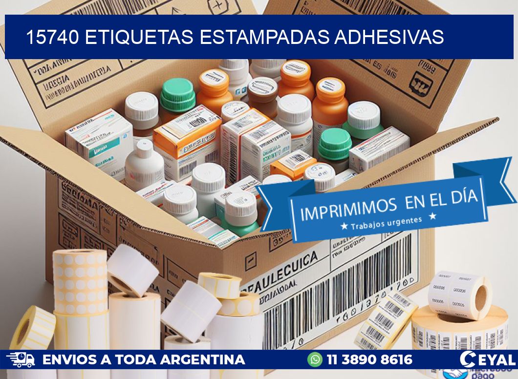 15740 etiquetas estampadas adhesivas