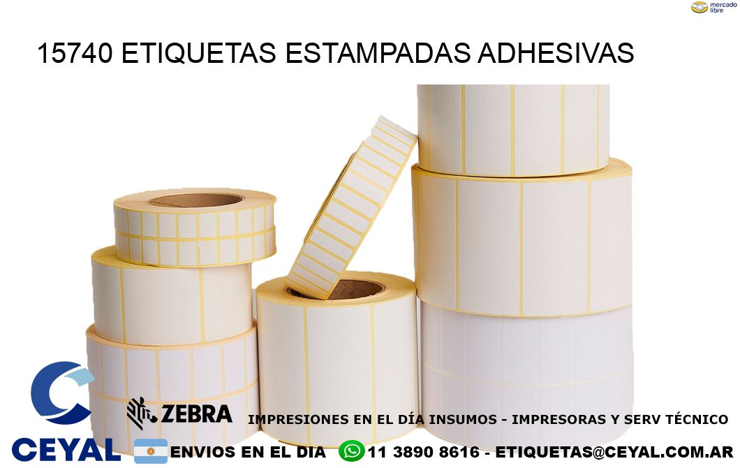 15740 etiquetas estampadas adhesivas