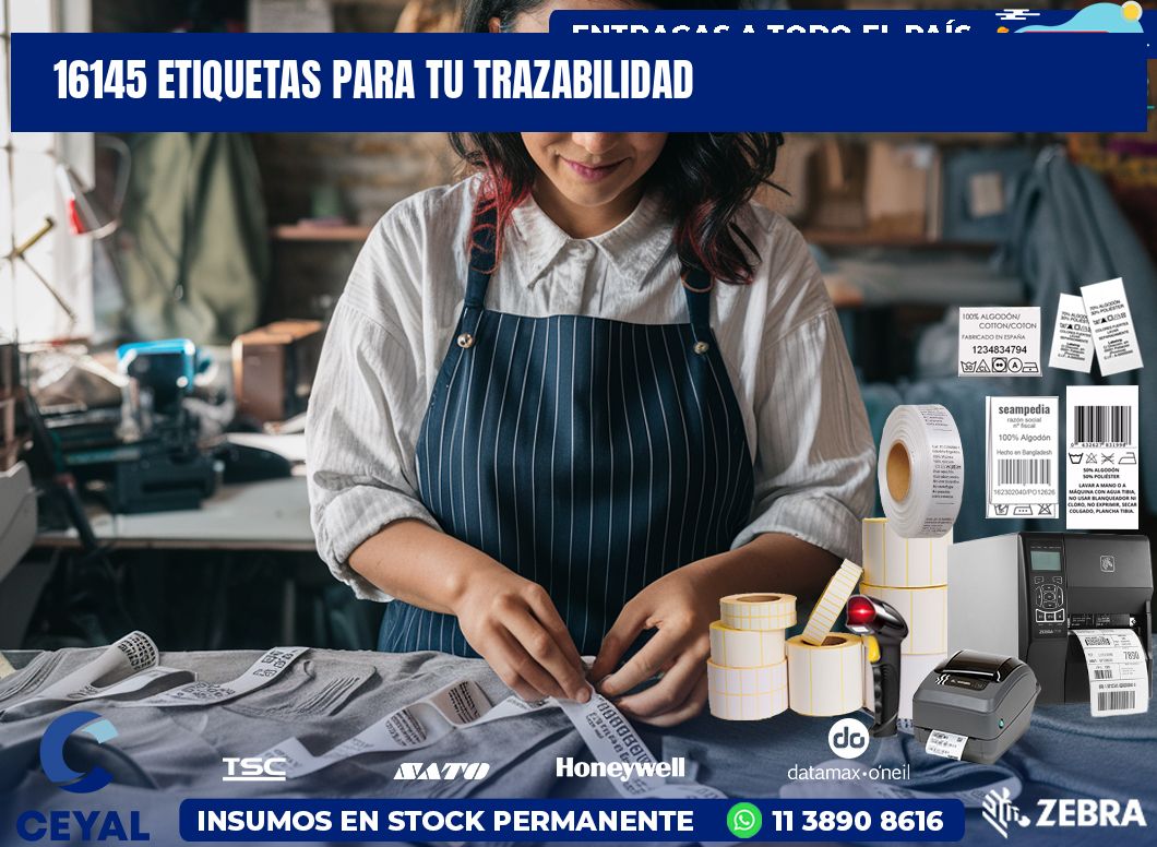 16145 etiquetas para tu trazabilidad