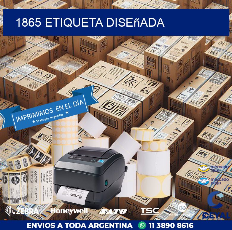 1865 etiqueta diseñada