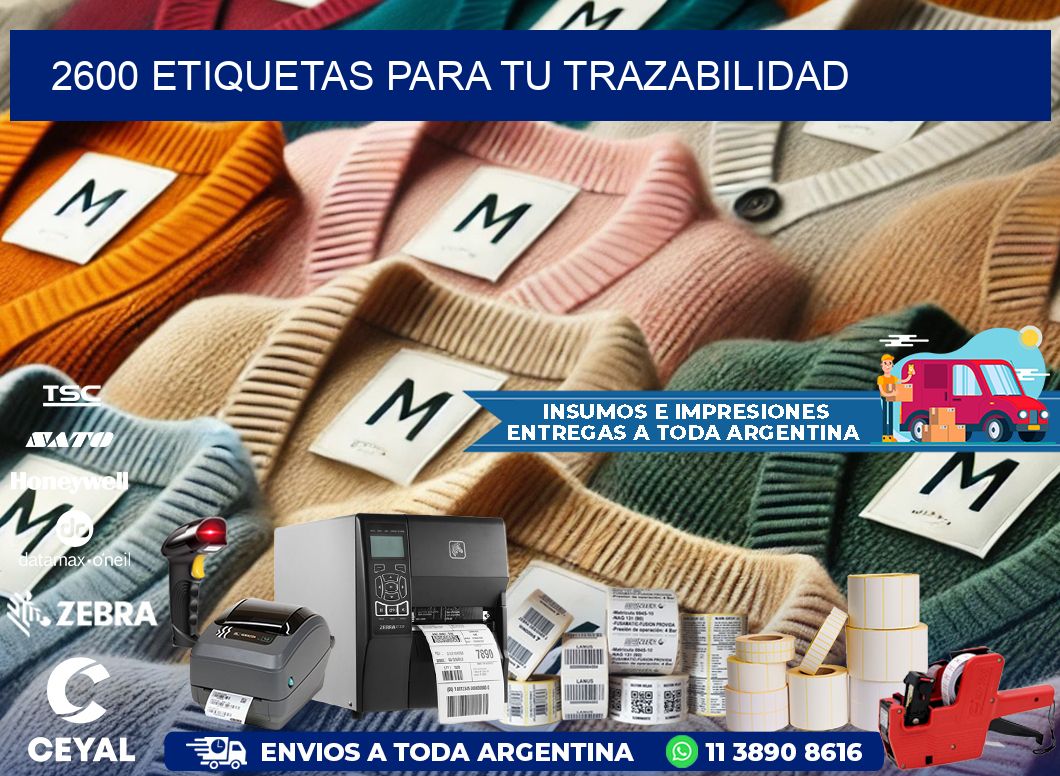 2600 etiquetas para tu trazabilidad