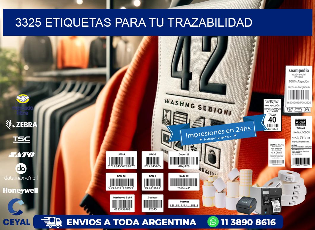 3325 etiquetas para tu trazabilidad