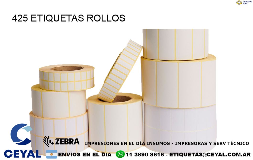 425 etiquetas rollos