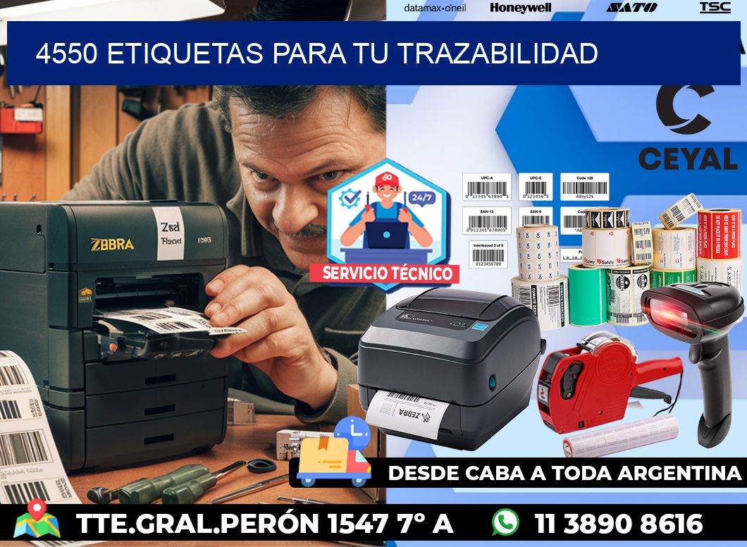 4550 etiquetas para tu trazabilidad