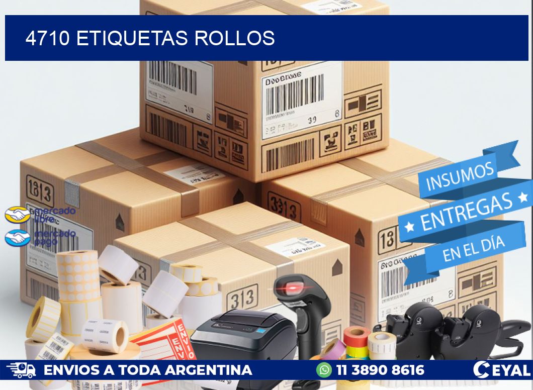 4710 etiquetas rollos