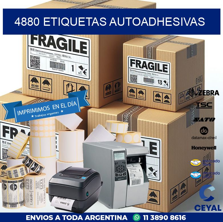 4880 etiquetas autoadhesivas