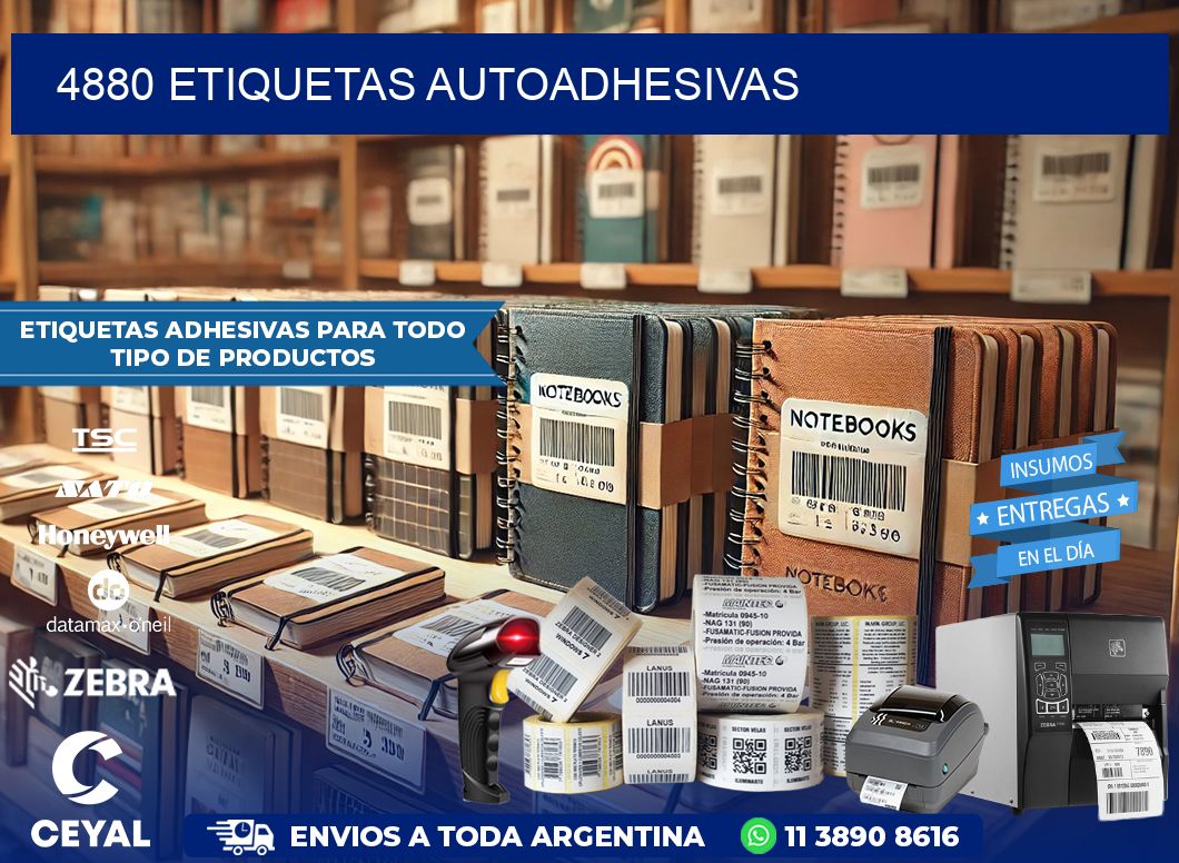 4880 etiquetas autoadhesivas