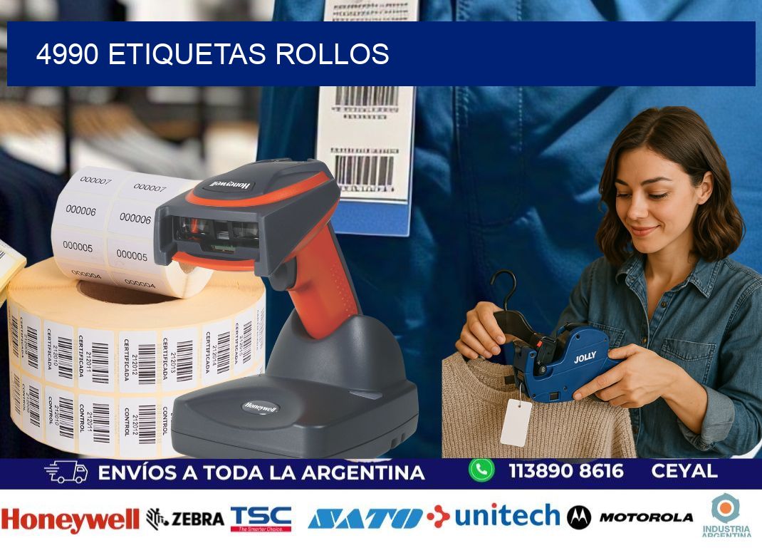 4990 etiquetas rollos