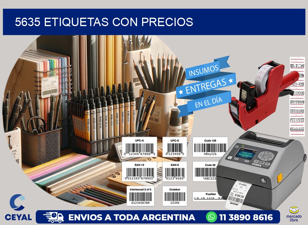 5635 etiquetas con precios